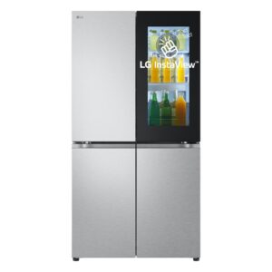 RICONDIZIONATO   LG GMV960MBDE Multidoor InstaView Frigorifero Side by Side 4 Porte Total No Frost Classe E Altezza 179 cm 666 Litri Wi-Fi Cassetti con selettore umidità Finitura Silver Metal Sorbet