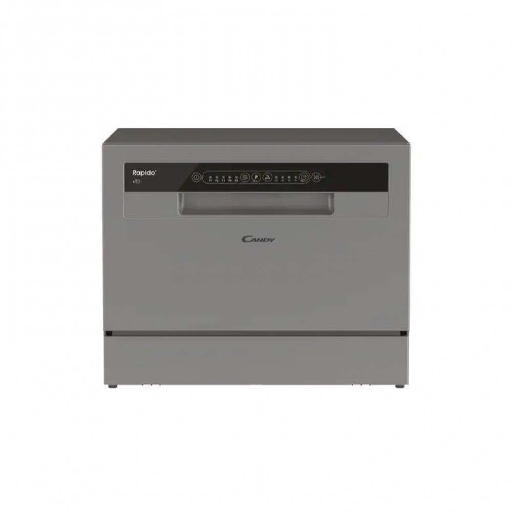 Lavastoviglie RICONDIZIONATA Compatta da Appoggio Libera Installazione 6 Coperti Classe E 5 Programmi 55 cm Silver Candy CP 6E51LS