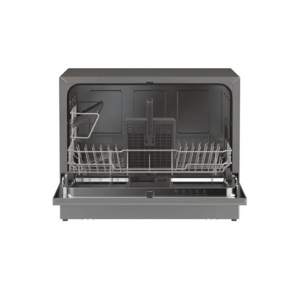 Lavastoviglie RICONDIZIONATA Compatta da Appoggio Libera Installazione 6 Coperti Classe E 5 Programmi 55 cm Silver Candy CP 6E51LS - immagine 2