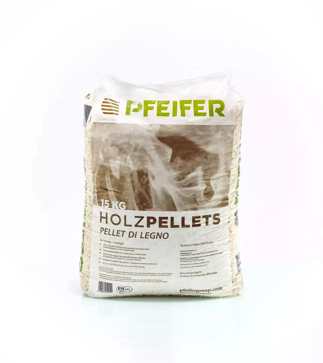 Pellet di Abete Austriaco Certificato Pfeifer 15 kg BANCALE 66 SACCHI - immagine 2