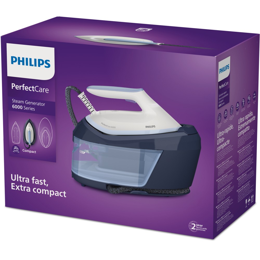 Philips 6000 series PerfectCare PSG6026/20 Ferro da stiro generatore di vapore 2400 W 1.8 Litri - immagine 2