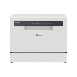 Lavastoviglie Compatta da Appoggio Libera Installazione 6 Coperti Classe E 5 Programmi 55 cm Candy CP 6E51LW RICONDIZIONATO