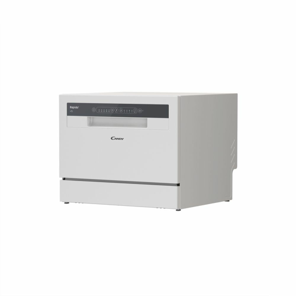 Lavastoviglie Compatta da Appoggio Libera Installazione 6 Coperti Classe E 5 Programmi 55 cm Candy CP 6E51LW RICONDIZIONATO - immagine 3