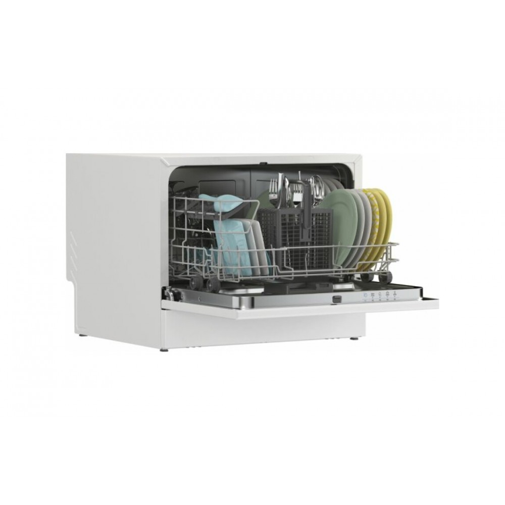 Lavastoviglie Compatta da Appoggio Libera Installazione 6 Coperti Classe E 5 Programmi 55 cm Candy CP 6E51LW RICONDIZIONATO - immagine 2