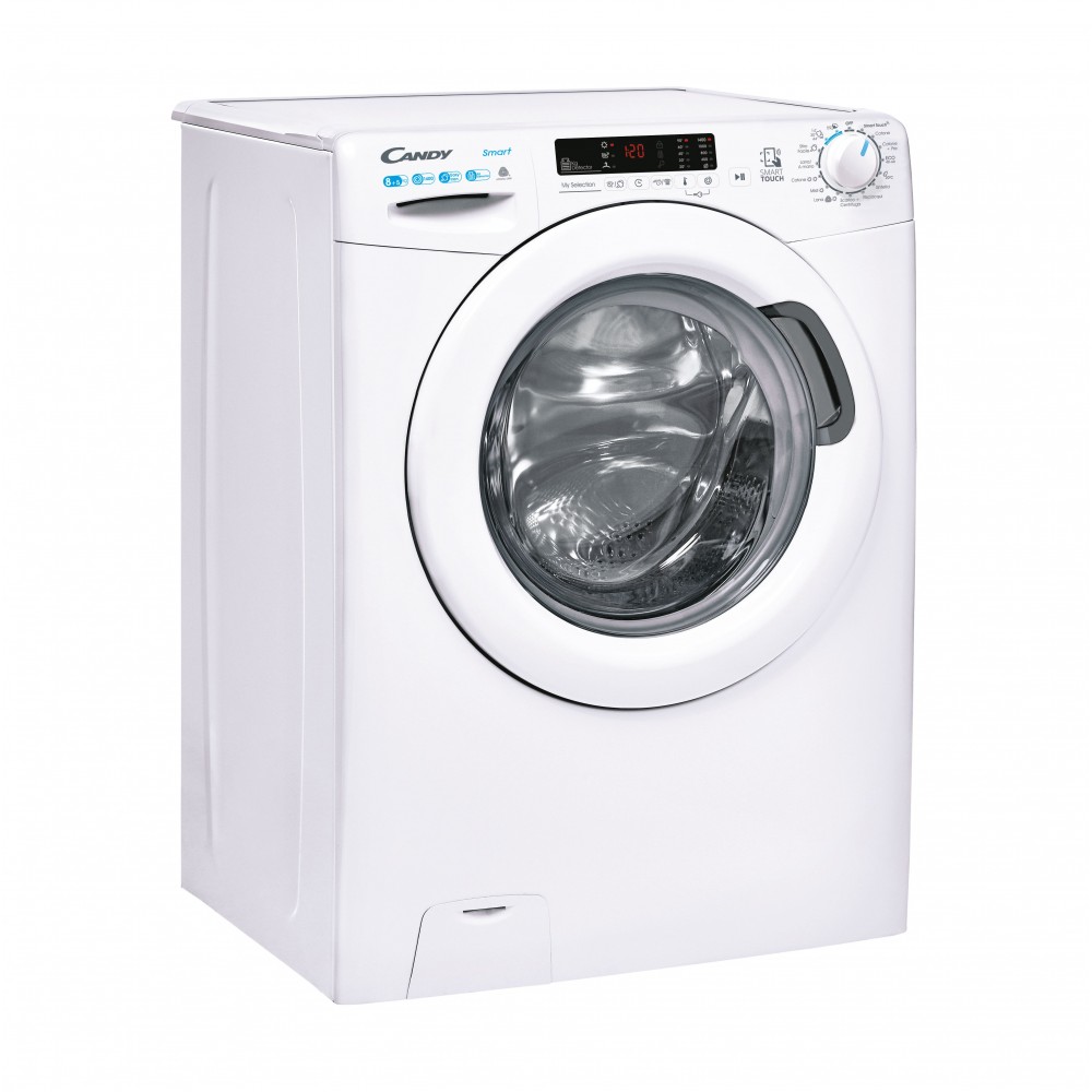Candy Smart CSWS4852DW3/1-11 Lavasciuga libera installazione Classe C Lavaggio 8 Kg - Asciugatura 5 Kg Centrifuga 1400 giri/min. Funzione Vapore Bianco. RICONDIZIONATO - immagine 2