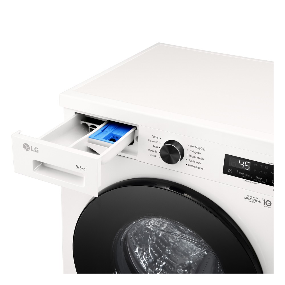 LG Serie X1 W4NX1095NWB Lavasciuga Libera Installazione 9 Kg Lavaggio RICONDIZIONTO - immagine 3