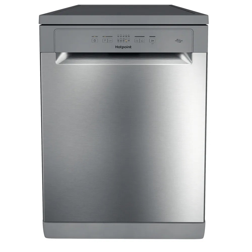 Lavastoviglie RICONDIZIONATA Libera installazione 60 cm 14 coperti Classe E 5 programmi Acciaio Inox Hotpoint H2F HL626 X