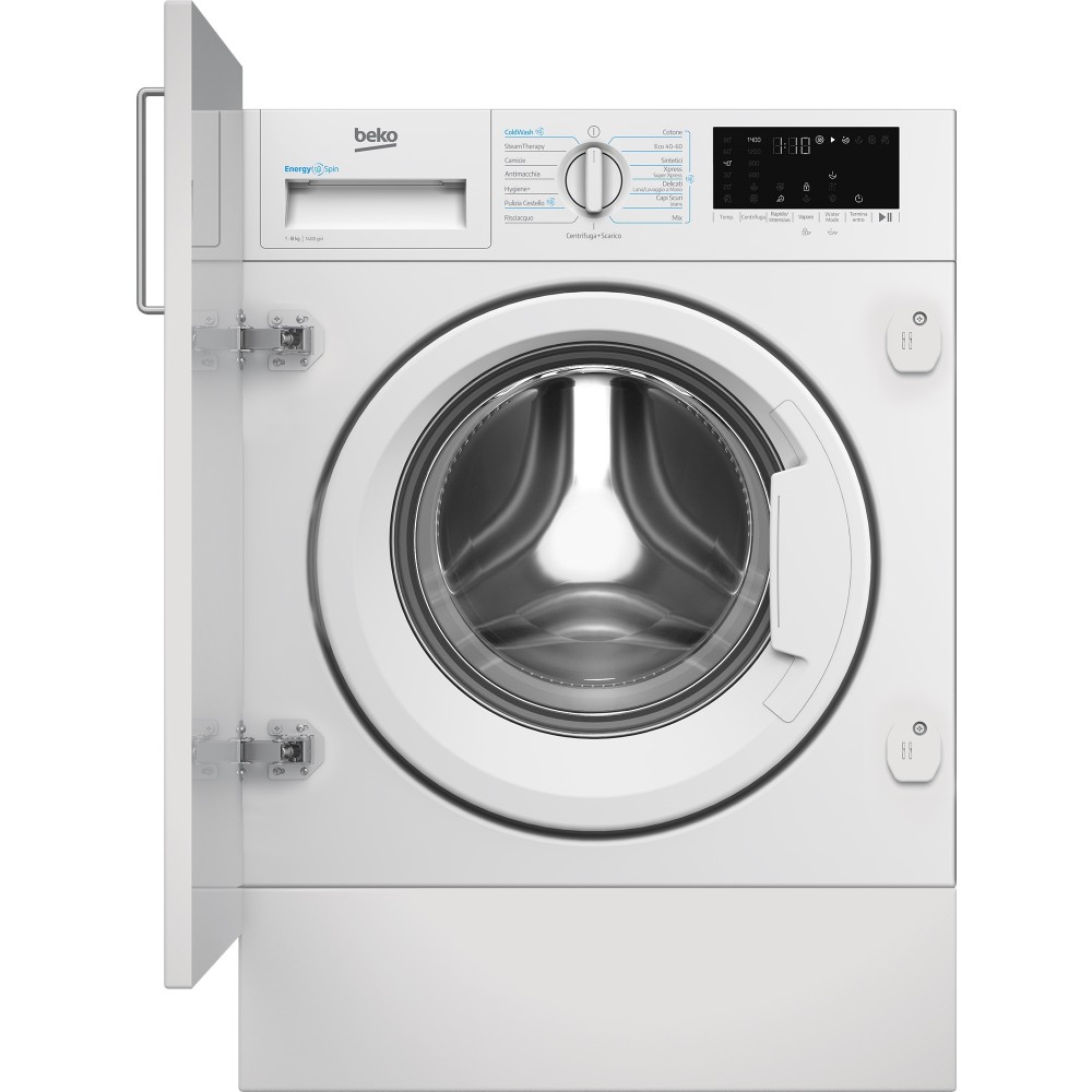 Beko WIT8A4BW Lavatrice da incasso Scomparsa totale 60 cm 8 Kg classe A 1400 giri/min. Motore Inverter AutoClean RICONDIZIONATO